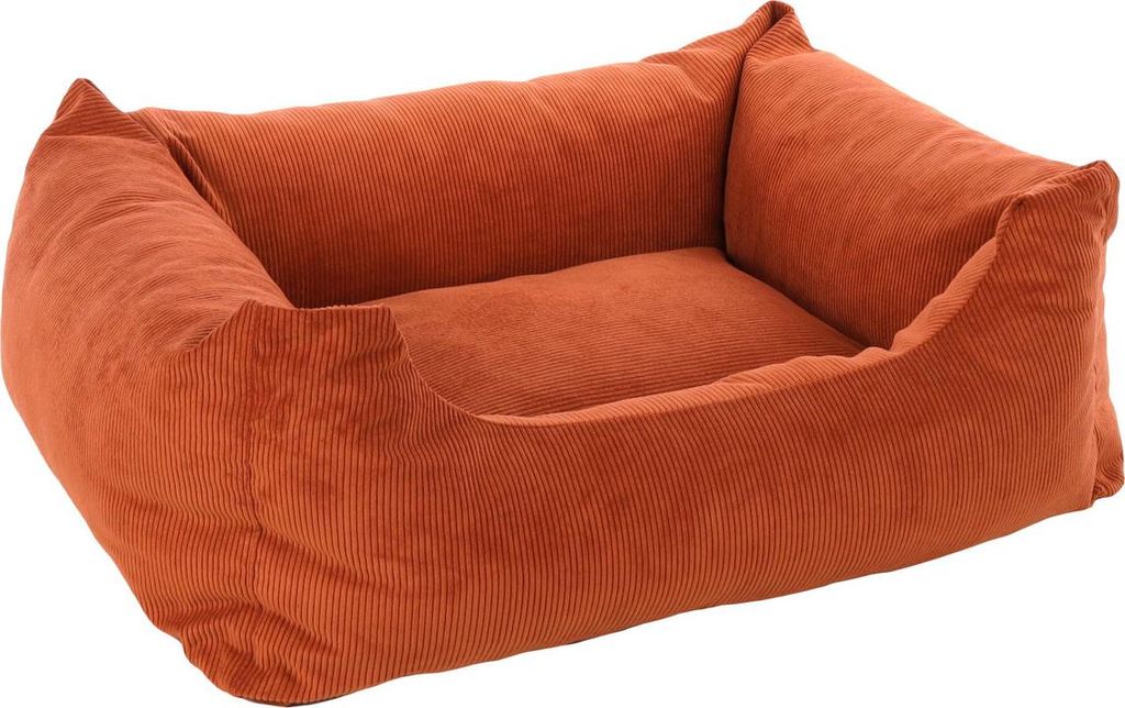 Flamingo Hundebett Celeste rechteckig cognac, Maße: 80 x 67 x 28 cm