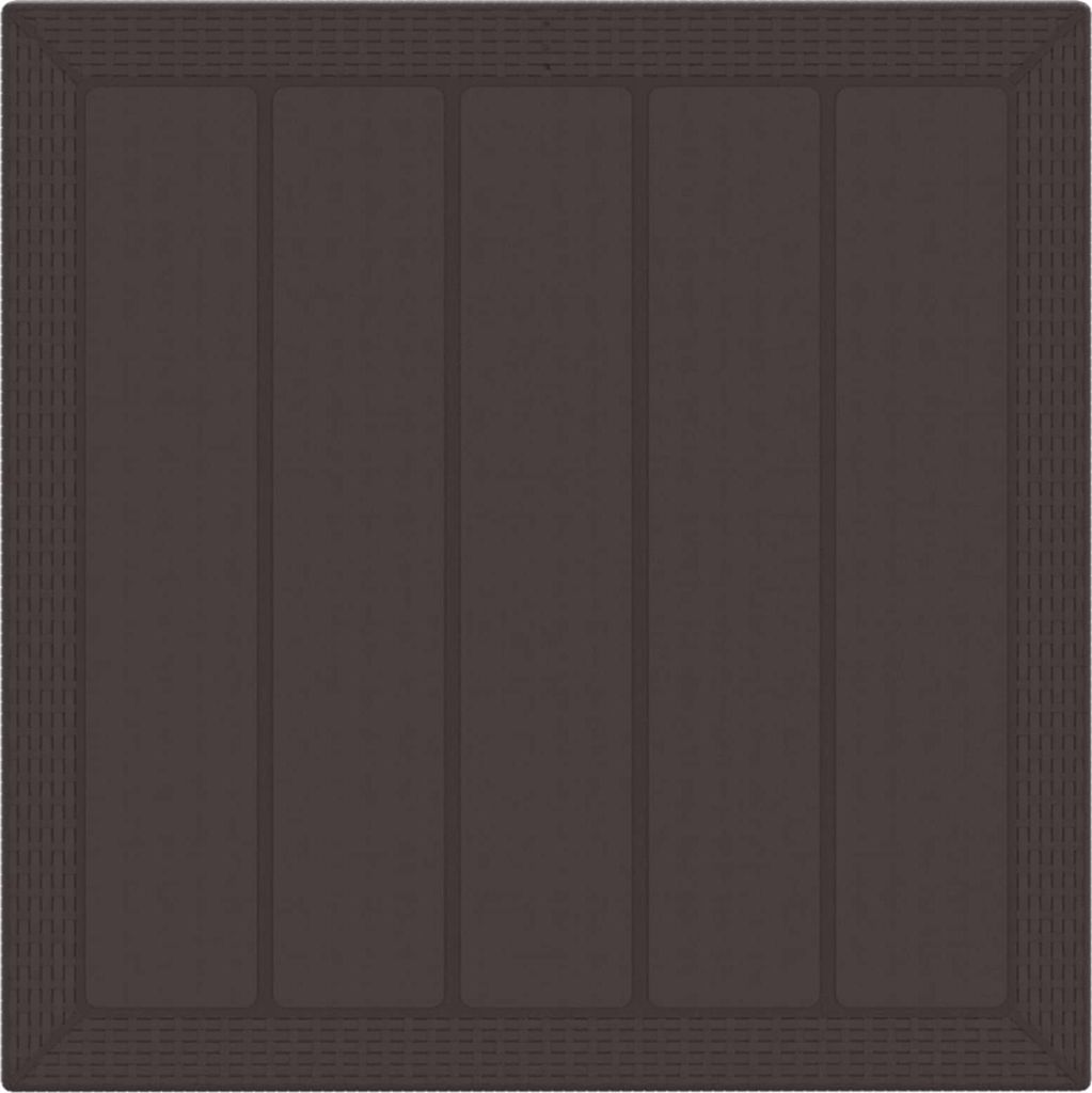 vidaXL Garten Essgruppe 3 pcs Braun Polypropylen