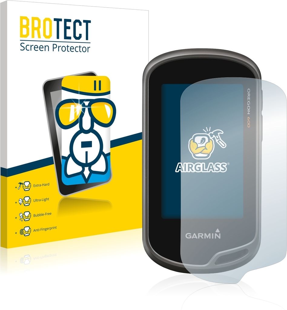 BROTECT Schutzglas für Garmin Oregon 650 Schutzfolie Panzer Folie Glas Display Schutz klar