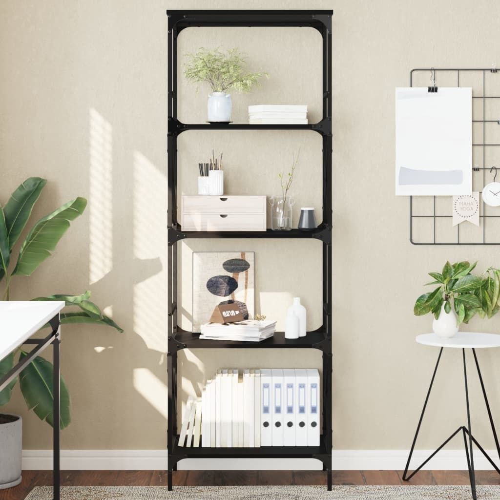 Maison Exclusive - Bücherregal 5 Böden Schwarz 59x35x171 cm Holzwerkstoff