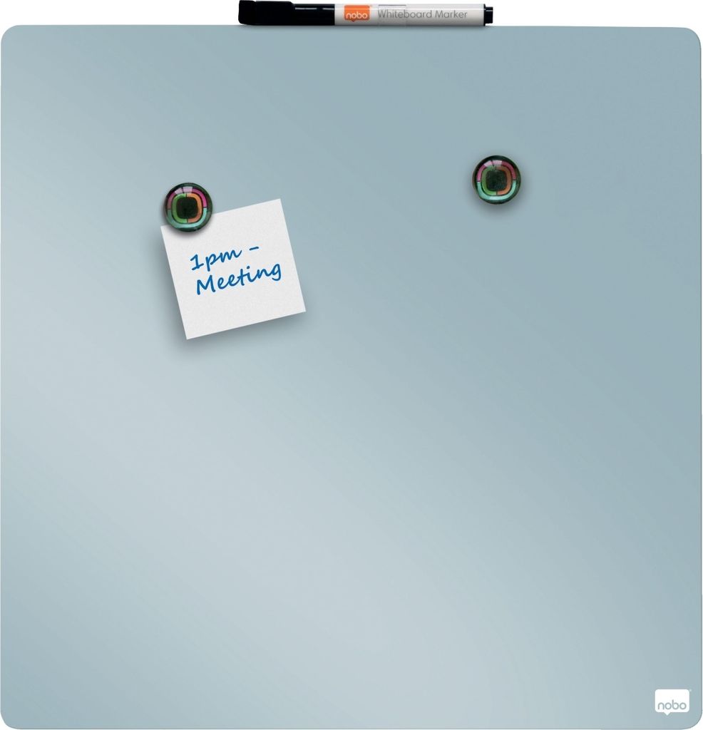 nobo Weißwandtafel quadratisch (B)360 x (H)360 mm grau