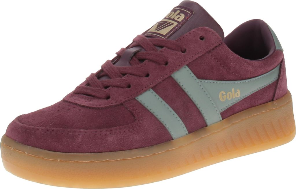 Gola Grandslam Suede - Damen Sneaker - Windsor-Wine-Green-Mist-Gum, Größe:38 EU