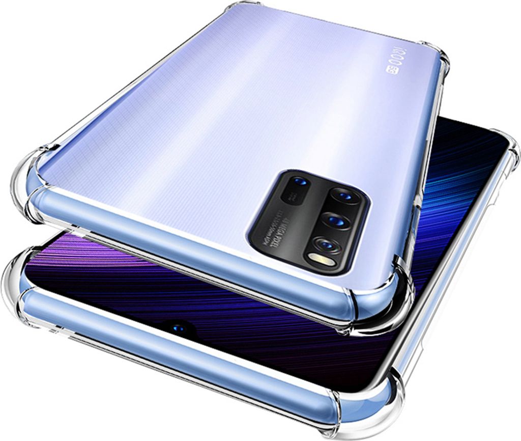 VIVO Iqoo 3 Hülle, LaimTop Crystal Transparent Weich TPU Bumper Stoßfest Fallschutz Schutzhülle für VIVO Iqoo 3