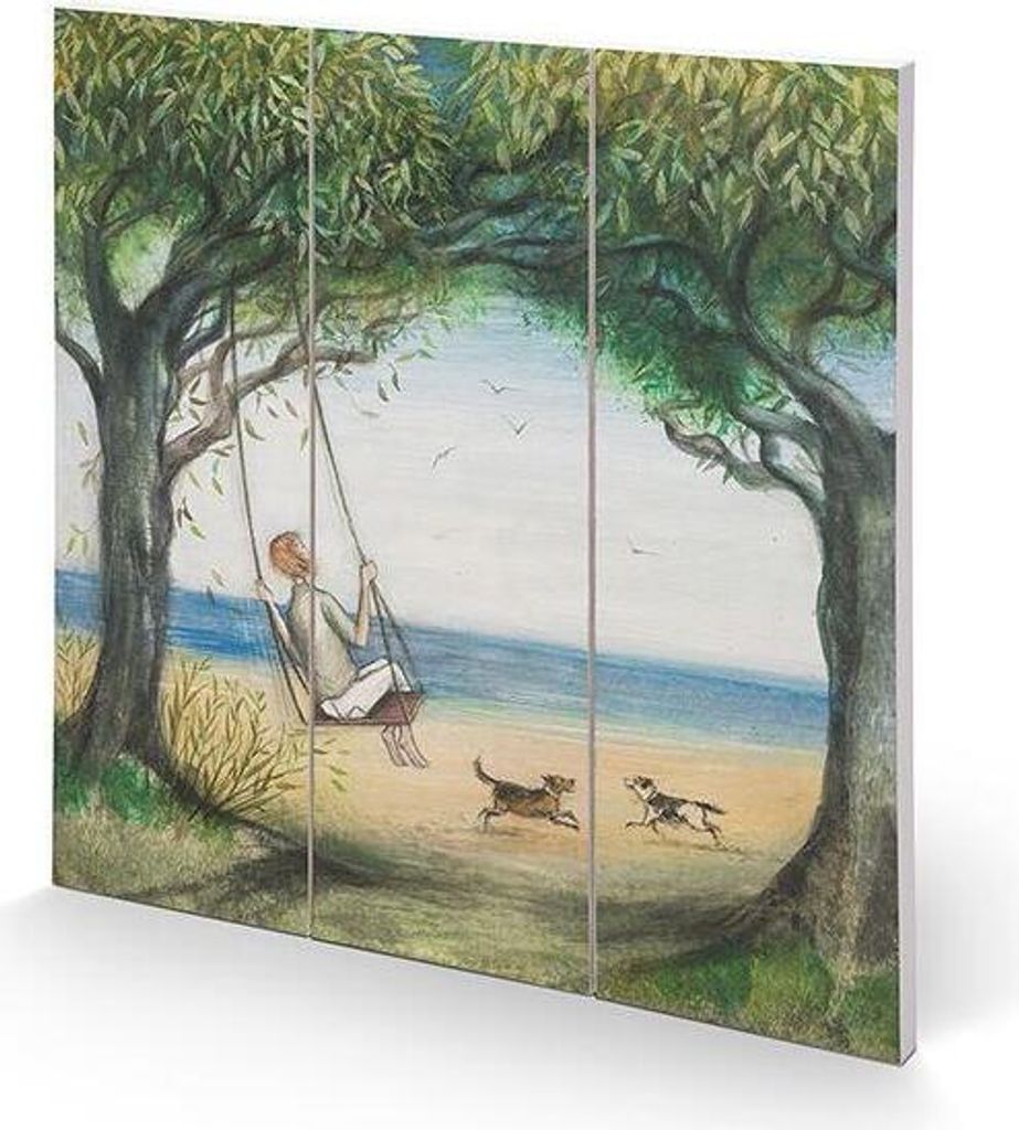 Joe Ramm - bedruckt "Up In The Air So Blue", Quadratisch PM4252 (30 cm x 30 cm) (Bunt)