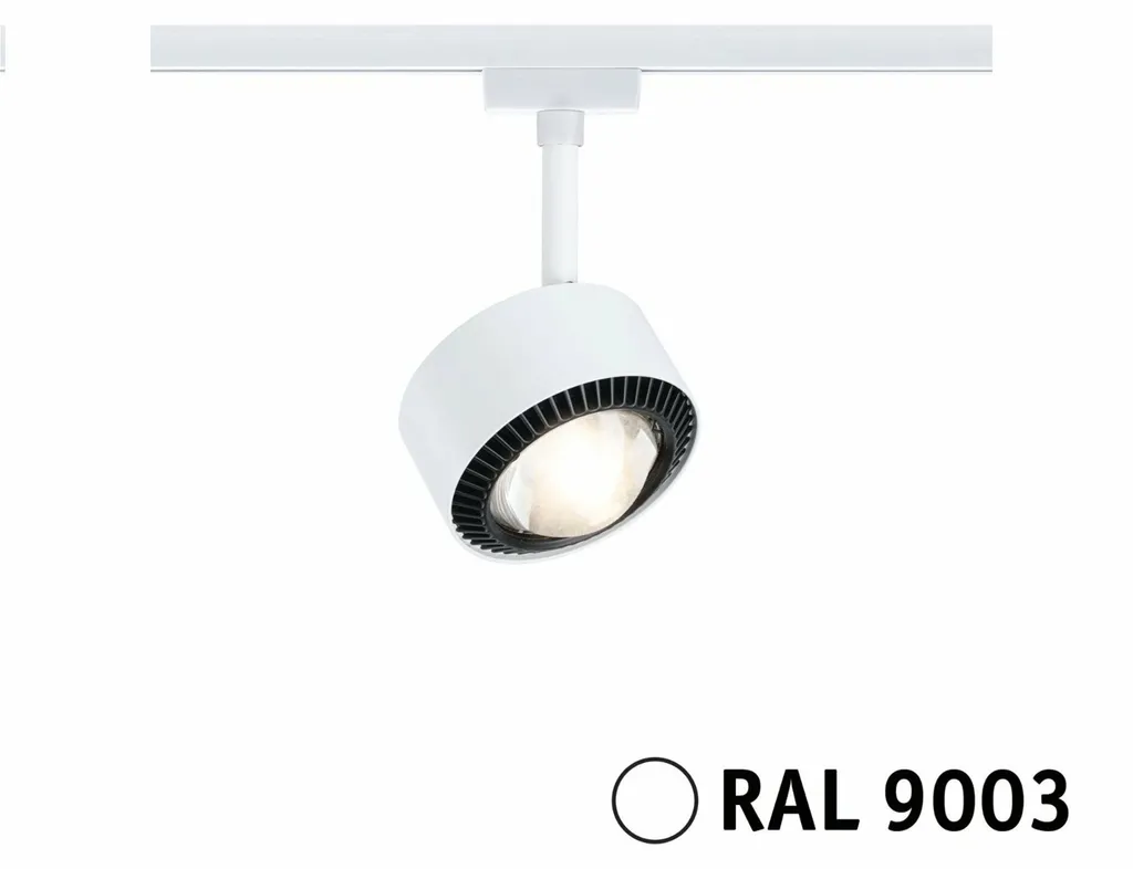 Spot LED Dimmable Aldan URail Blanc 8W 3000K Lumière Chaude 230V