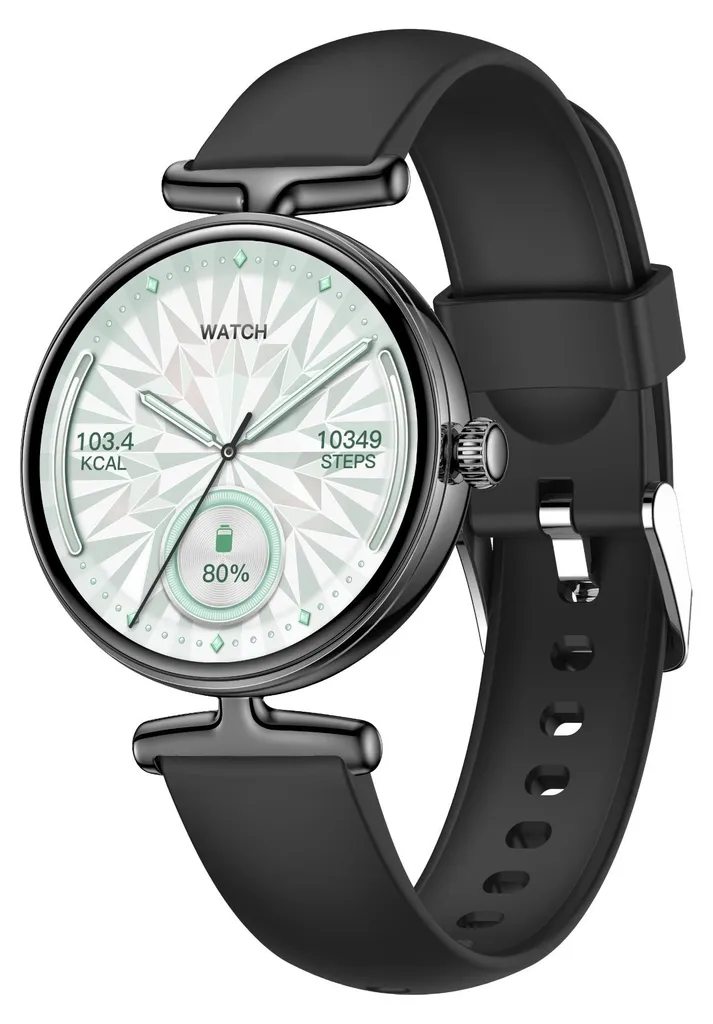 Améliorez votre Forme avec la Montre Connectée AMOLED Noire Suivi Santé