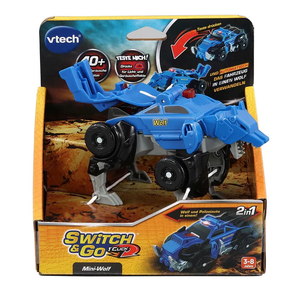 Loup Robot OneClick-Mini Wolf : Transformation Facile sans Blocage Jouet - 6