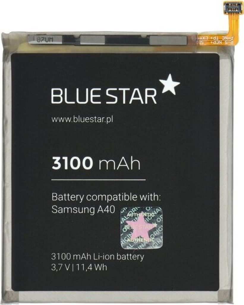Bluestar Akku Ersatz kompatibel mit SAMSUNG GALAXY A40 (A405F) 3100mAh Li-lon Austausch Batterie Accu EB-BA405ABE