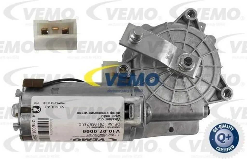 Moteur d'essuie-glace 12V VEMO V10-07-0009 qualité OE pour Transporter