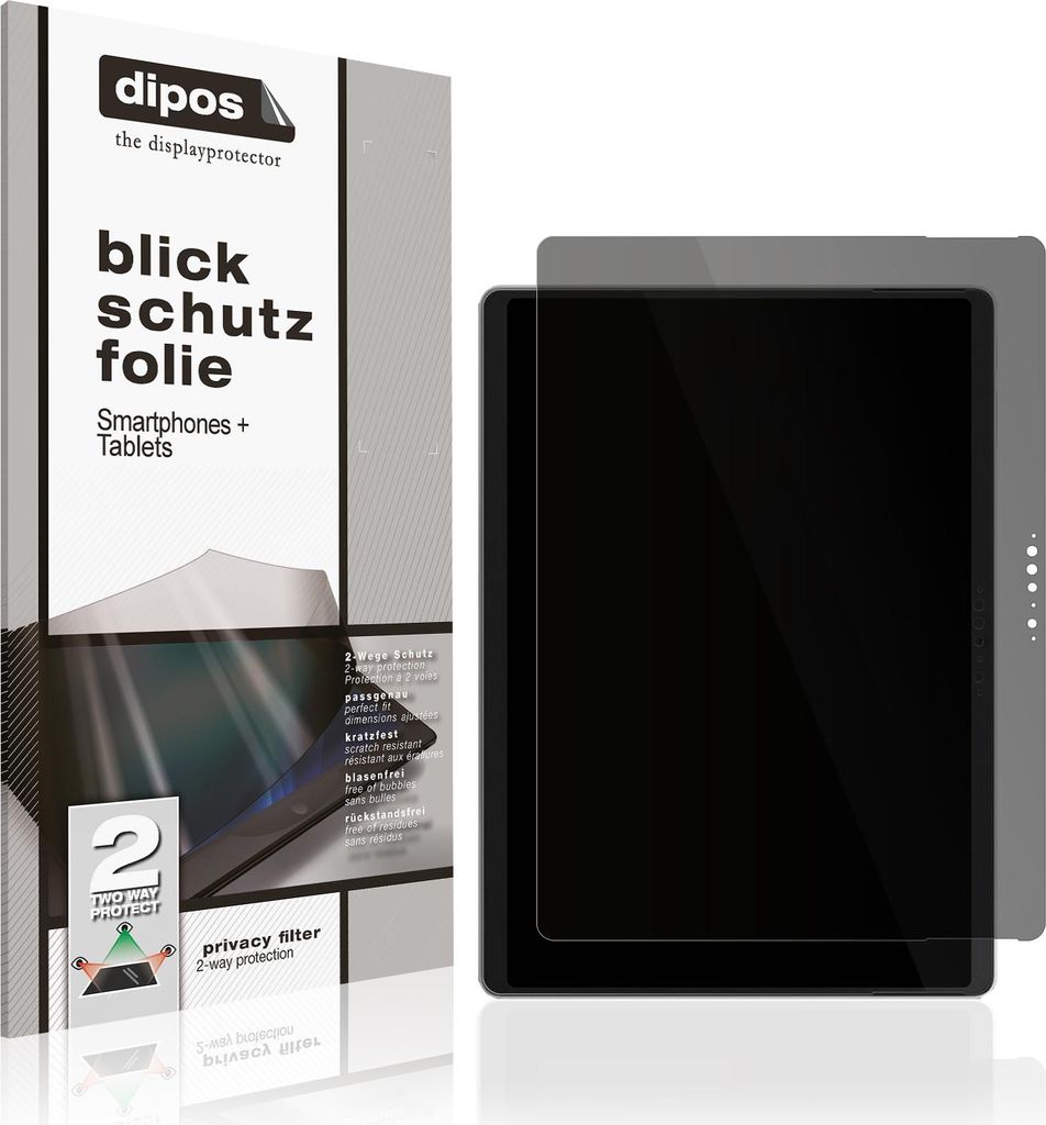 Blickschutzfolie für Microsoft Surface Pro 11 matt Schutzfolie Folie Display Schutz dipos