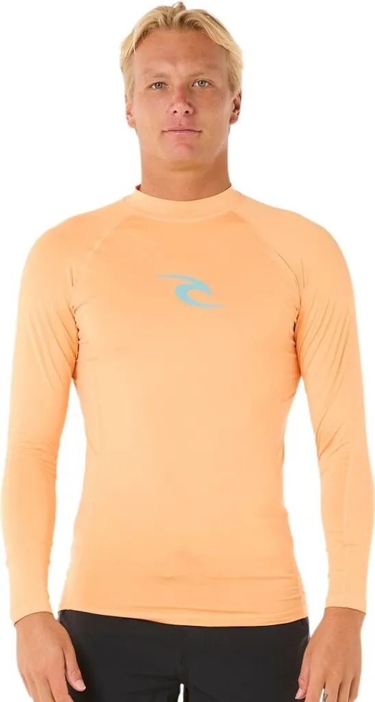 Rip Curl Waves Rashguard Performance à Manches Longues Orange Taille XS