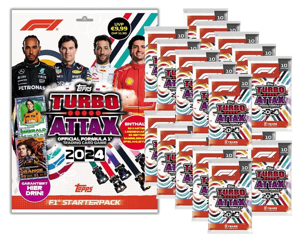 Topps – Turbo Attax Formule 1 2024 – 1 startovací balíček + Obrázek produktu 