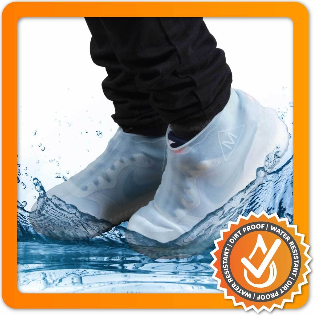 Schuhüberzieher aus Silikon - Weiß - Größe L Produktbild 