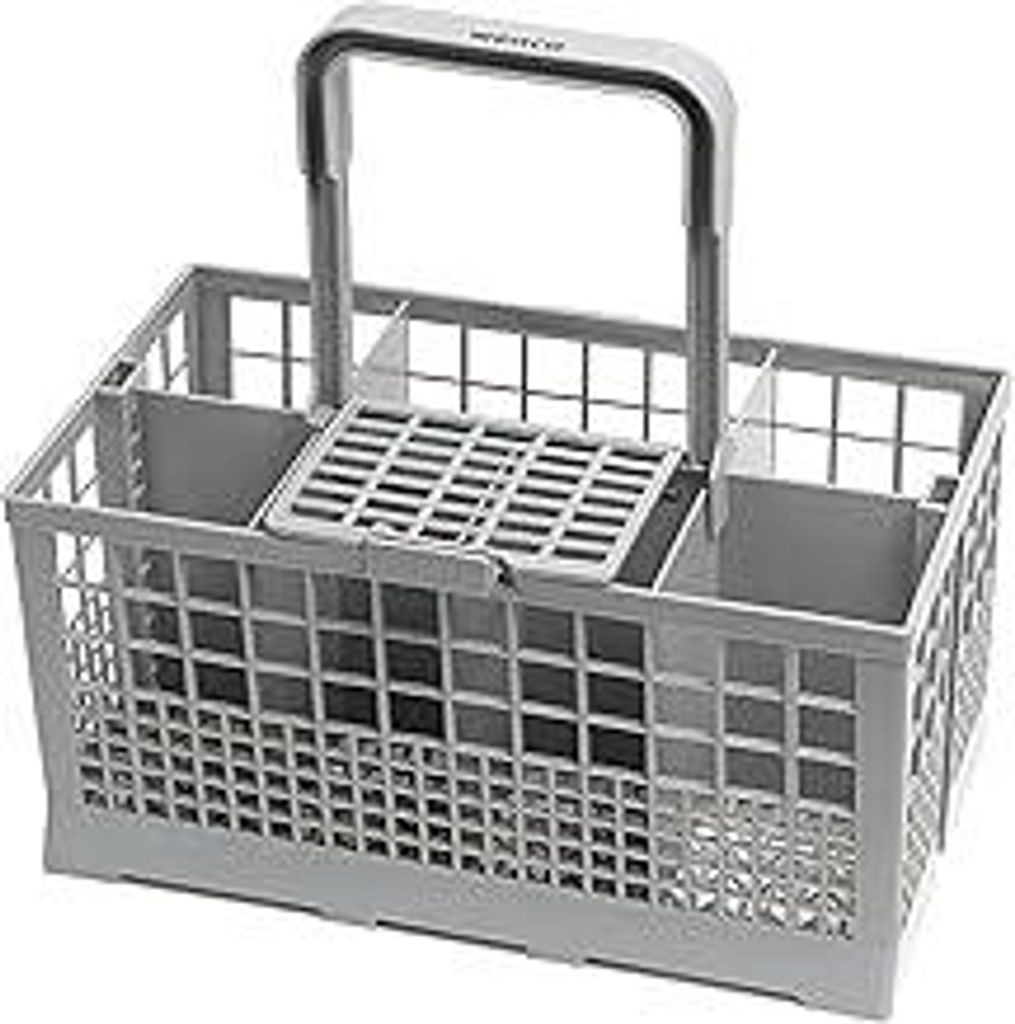 wenco Spülmaschinenkorb für die meisten gängigen Spülmaschinen, Besteckkorb für Spülmaschine, Spülkorb, Abnehmbarer Griff, Klappbarer Gitter...