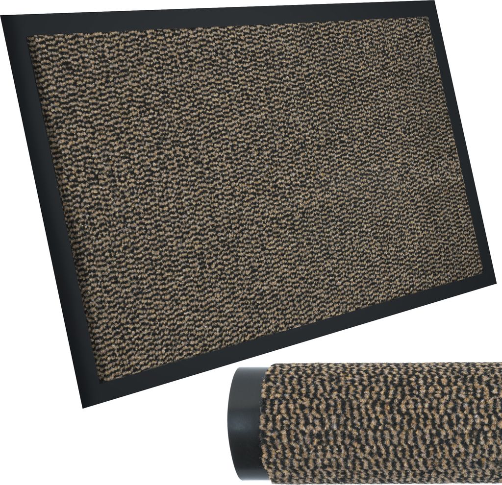 Fußmatte - Für Innen und Außen - 60x90 cm - Braun - Rutschfest - Für Zuhause, Büro, Laden, Hotel - Einfach zu Reinigen - BRUNO