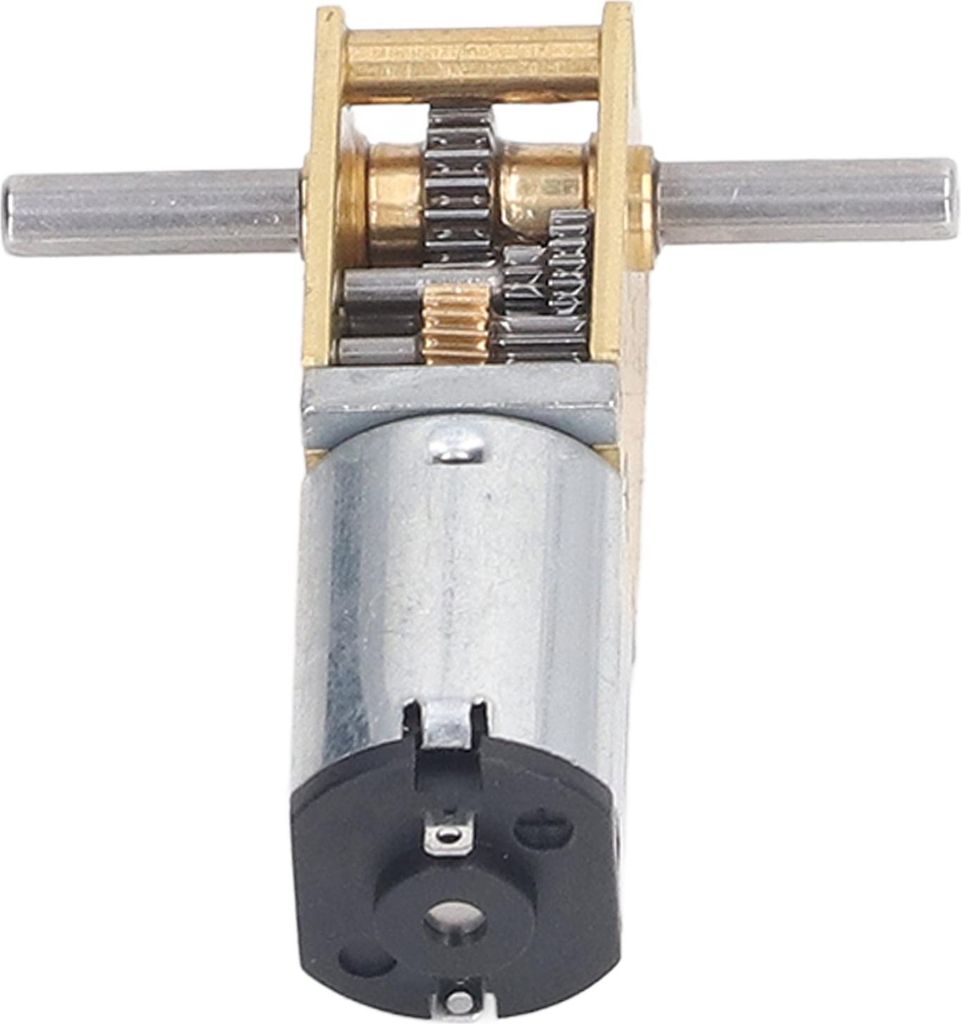 Doppelwellen-Schneckengetriebemotor DC12V 381RPM Mikro-Gleichstrom-Getriebebürsten-Drehzahlreduzierungsmotor