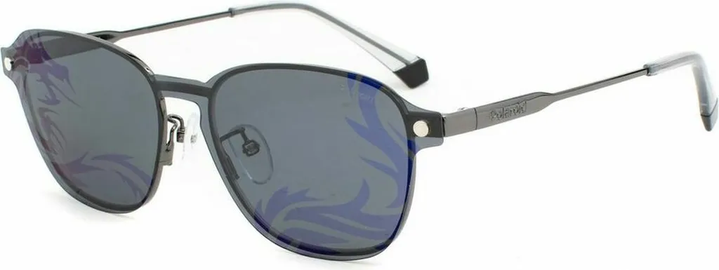 Polaroid PLD 6119 Lunettes avec Clip-On Polarisé et Monture Métallique