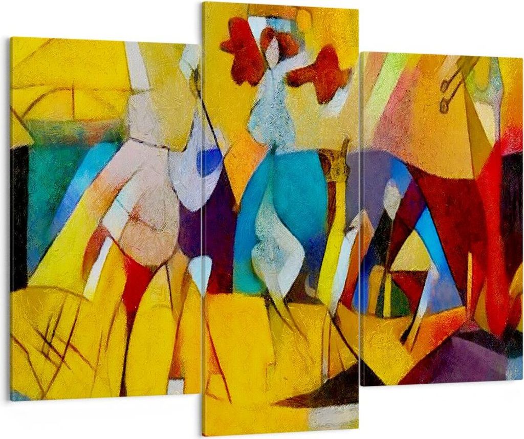 Bild auf Leinwand - Leinwandbild - Abstraktion modern - 130x100cm - Wand Bild - Wanddeko - Leinwanddruck - Bilder - Kunstdruck - Wanddekoration - L...