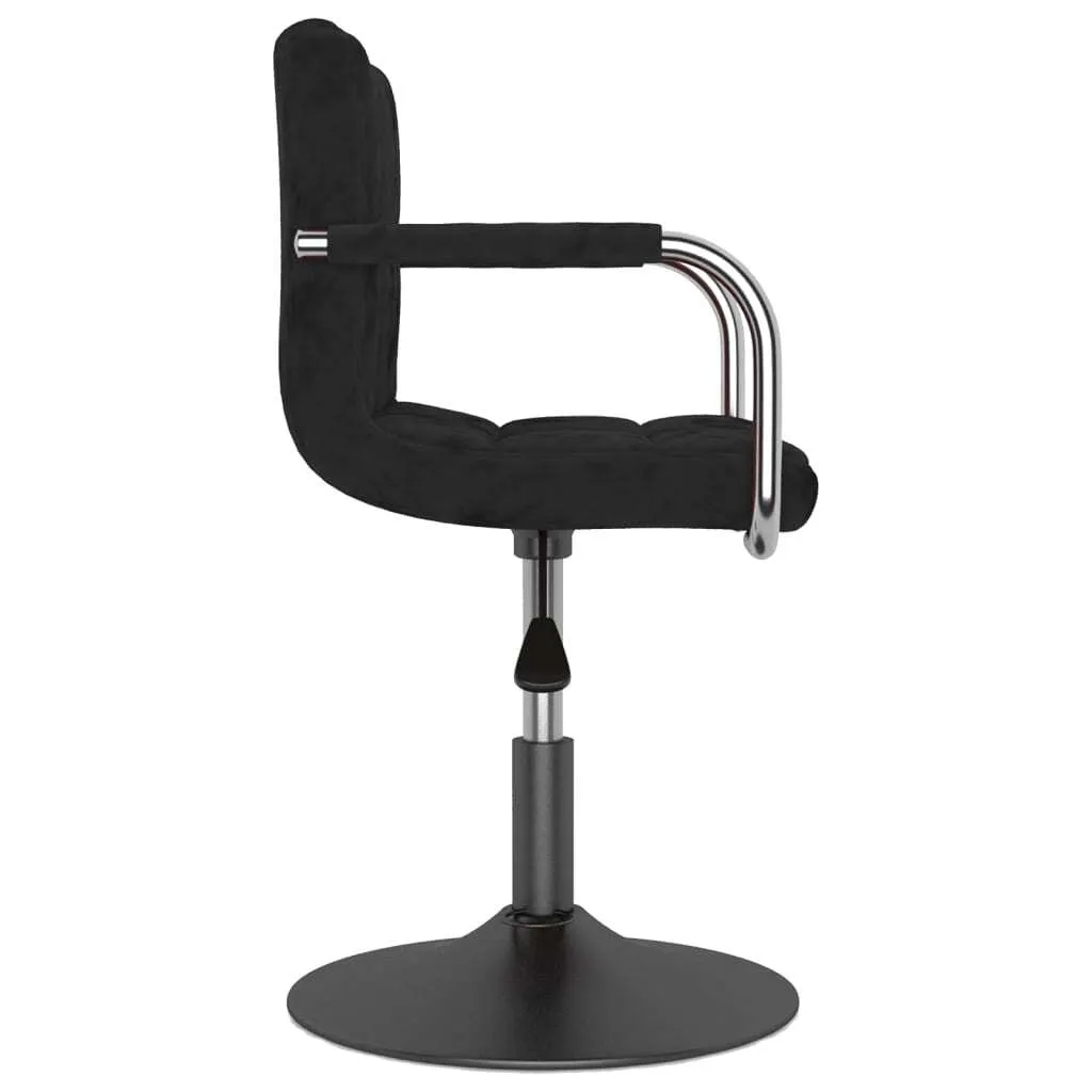 Sedia vidaXL Velluto Nero: Design Contemporaneo per Interni Chic - 11
