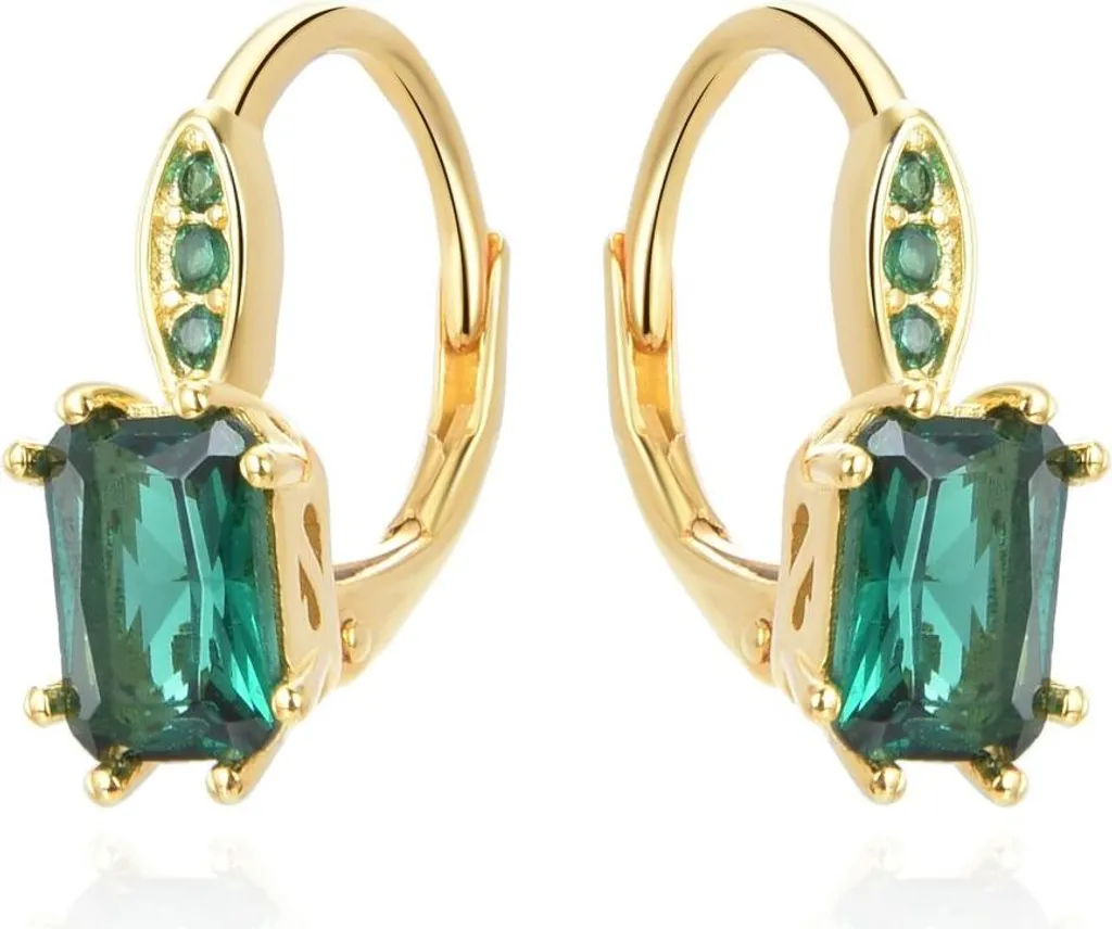 Orecchini Green Crystal Argento Gold AGUC3350GR | Tendenza 2026
