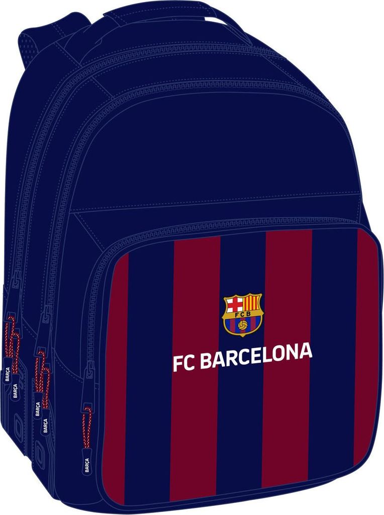 F.C. Barcelona Schulrucksack 32 x 42 x 15 cm Produktbild 