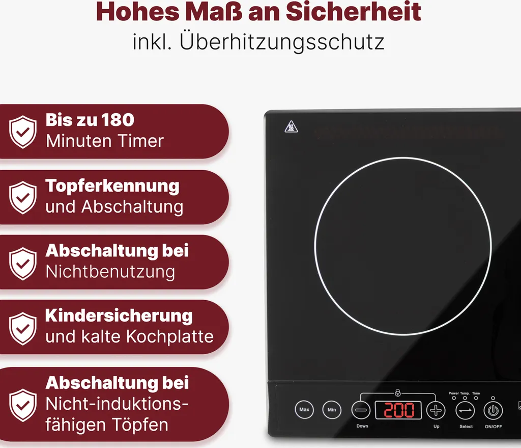 Plaque à induction double Clatronic DKI 3609 : cuisson sans brûler