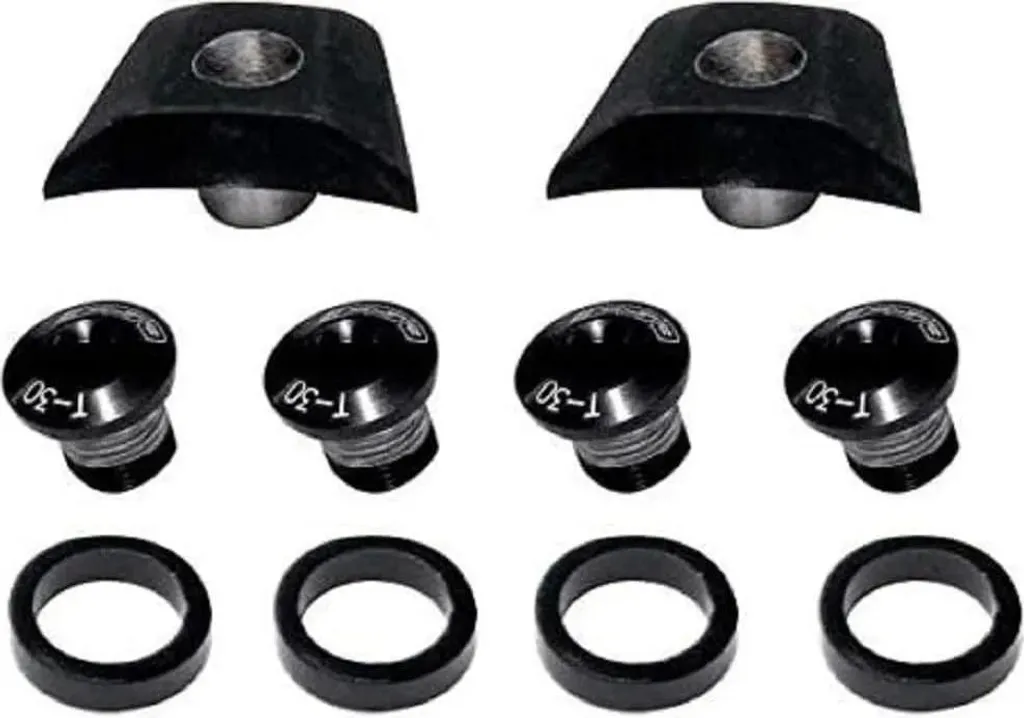 Vis de Fixation pour Plateaux VTT BCD 104 FSA Megatooth Nail Rouge - 2