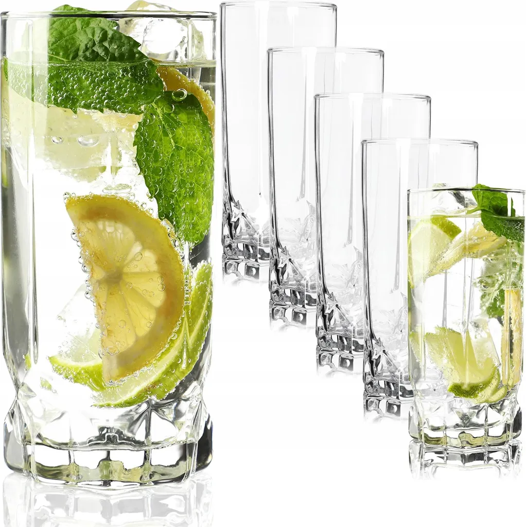 Bicchieri Vetro Set 6 Pezzi 325 ml FCM Polonia - Design Essenziale