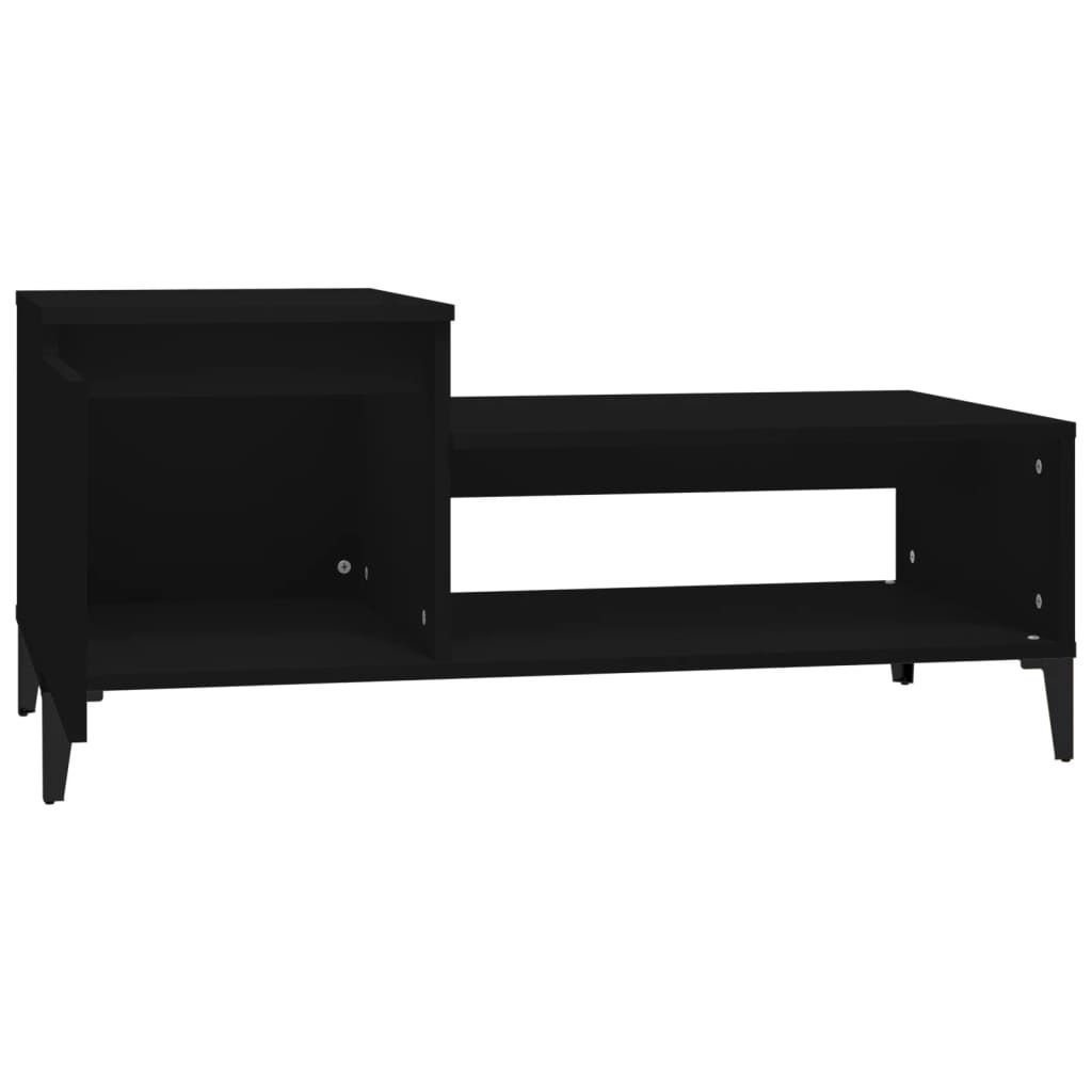 Möbel Couchtisch - Wohnzimmer Tisch modern - Schwarz 100x50x45 cm Holzwerkstoff - Kaffeetisch CLORIS5075800