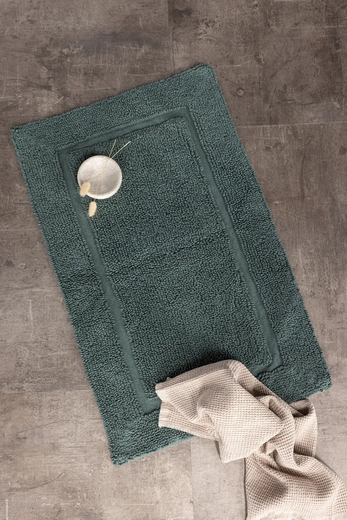 Tapis de douche William vert 90x60cm pour sortie de bain sécurisée - 6
