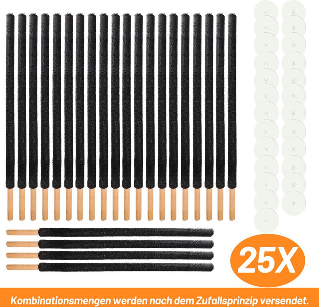 Fiqops 25x baterky, voskové baterky vrátane ochrany rúk, s Obrázok produktu 8