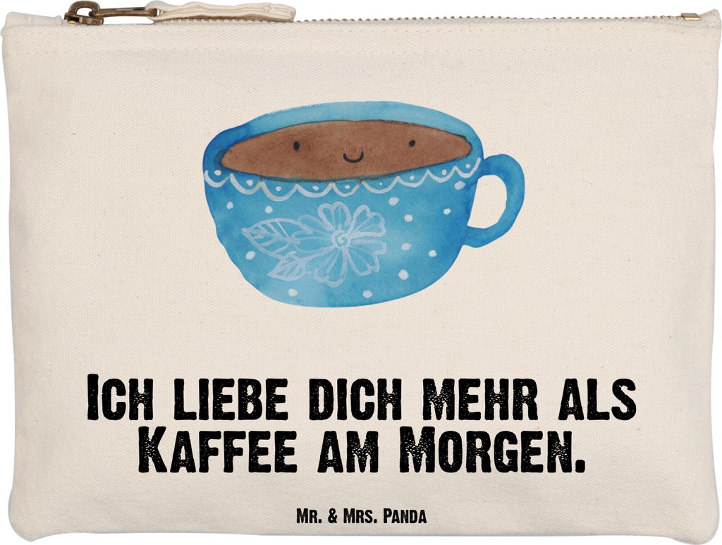 Mr. & Mrs. Panda Schlampermäppchen Kaffee Tasse Grösse XL Große - Weiß - Geschenk, Genuss, Geschmack, Mäppchen, Pouch, pencil case, Etui, Lust...