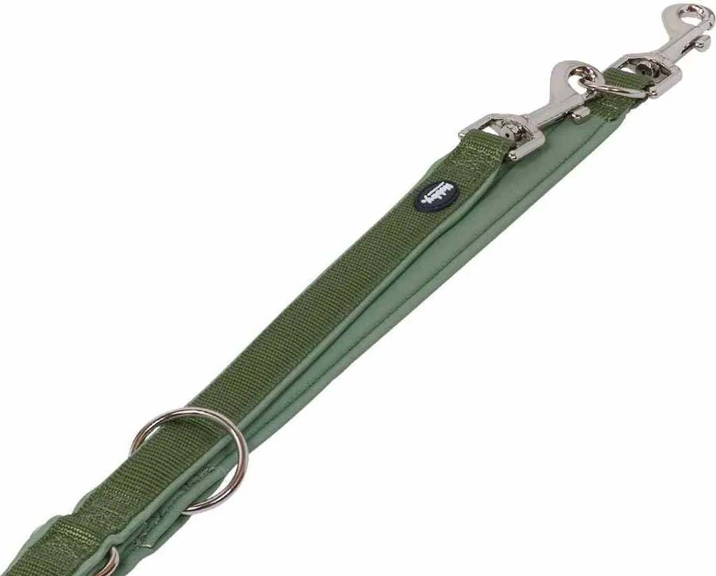 Guinzaglio cuoio Nobby Classic Preno verde bosco 200cm - Alta Qualità