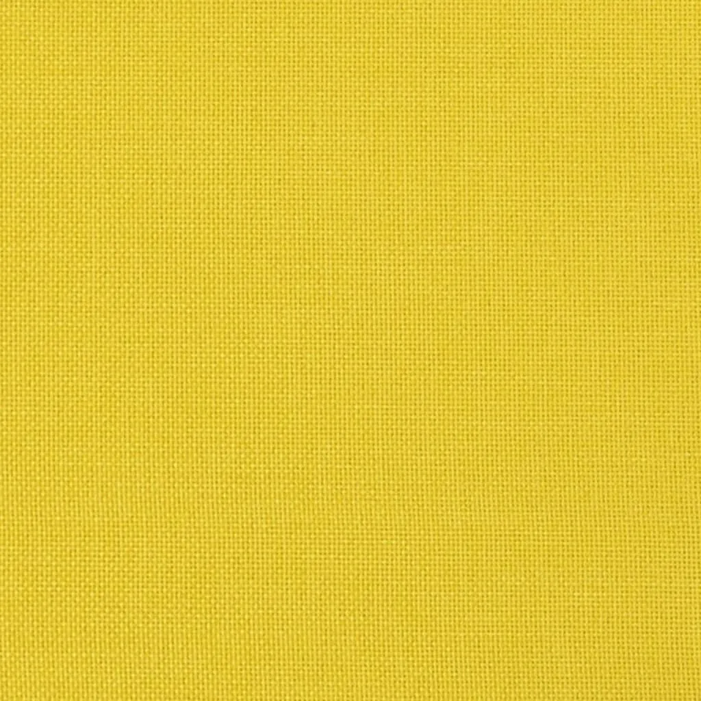 Poggiapiedi Giallo Chiaro SYFAX™ in Tessuto 60x50x41 cm | Comfort Casa - 5