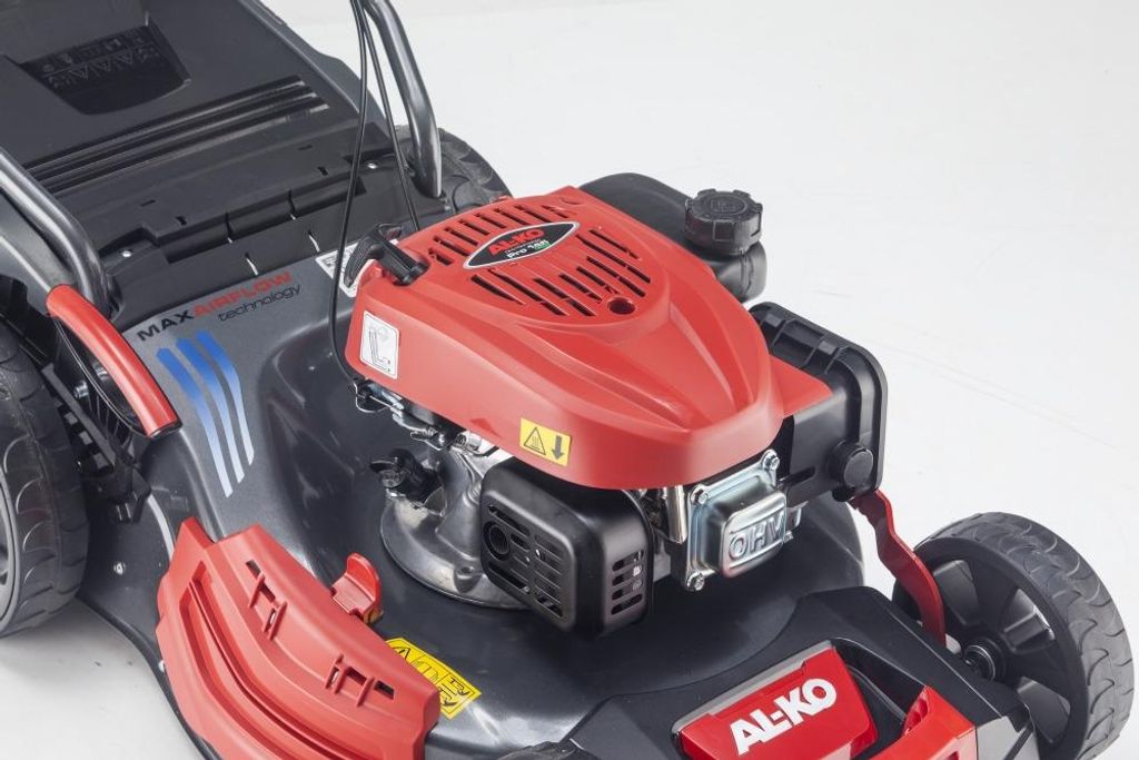 AL-KO Benzin-Rasenmäher Comfort 46.0 SP-A Plus (46 cm Schnittbreite, 2.1 kW Motorleistung, Robustes Stahlblechgehäuse, Hinterradantrieb, Mulchfun...