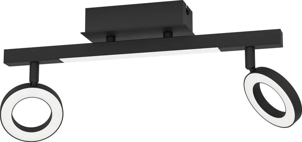 Spot LED Triple Haute Performance Noir Satiné Eglo 900514 385mm