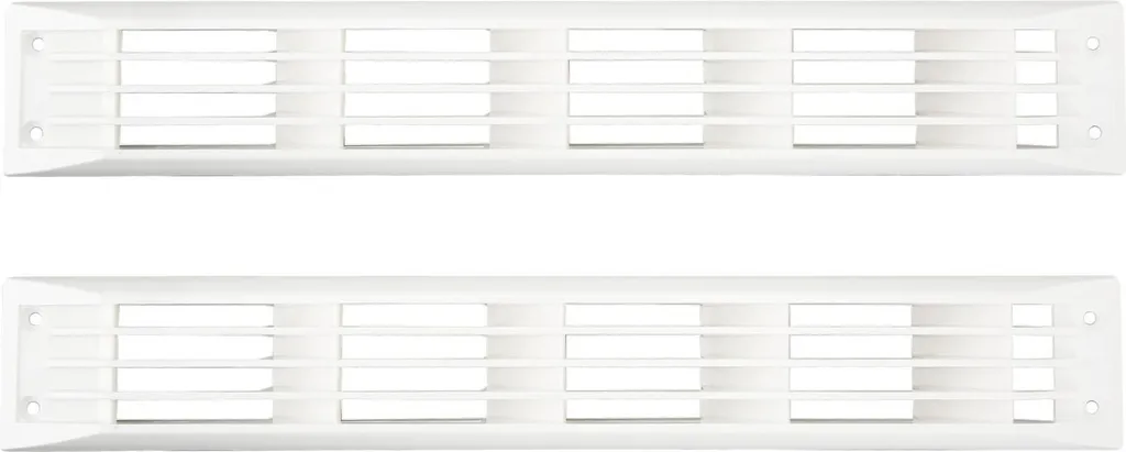 Grilles d'aération pour frigo de caravane et calage de bateau blanc