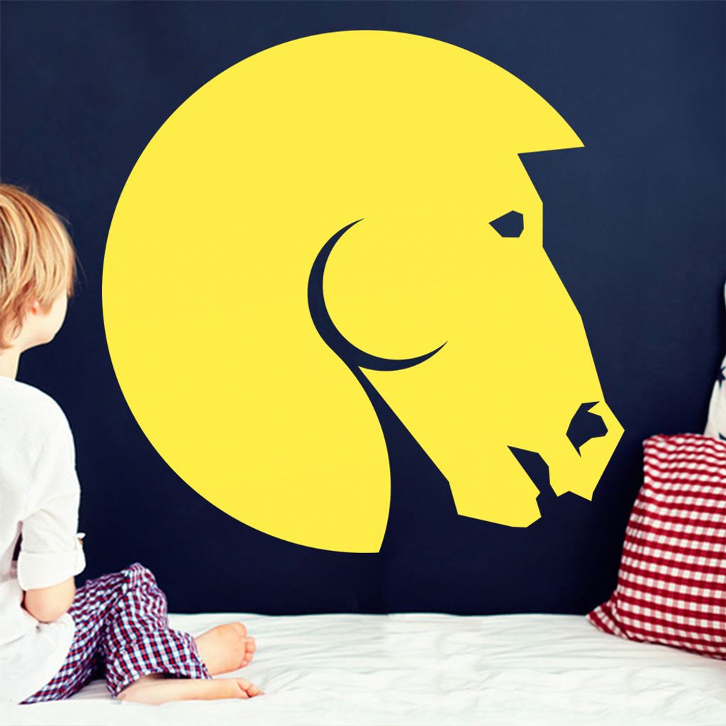 KIWISTAR Pferd Silhouette Wandtattoo in 6 Größen - Wandaufkleber Wall Sticker - Dekoration, Küche, Wohnzimmer, Schlafzimmer, Badezimmer