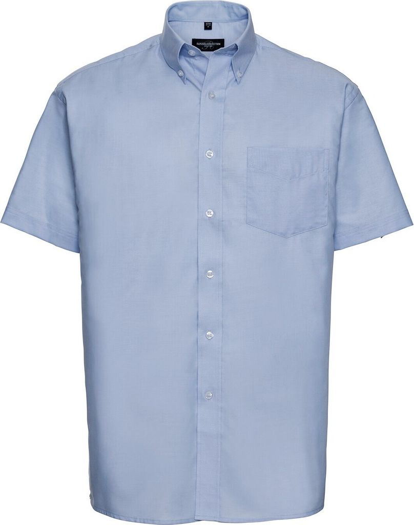 Russell Collection - Hemd Pflegeleicht für Herren kurzärmlig PC6420 (51cm) (Dunkelblau)
