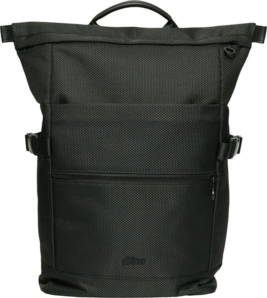 s.Oliver Laptoprucksack Rucksack mit Laptopfach Backpack Black schwarz