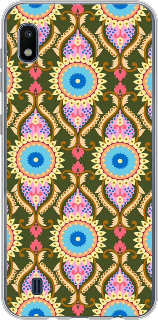 MuchoWow Handyhülle Schutzhülle Hülle für Telefoonhoesje Samsung Galaxy A10 Design - Orient - Retro Silikon Softcase Handy Hülle - Schutzhülle