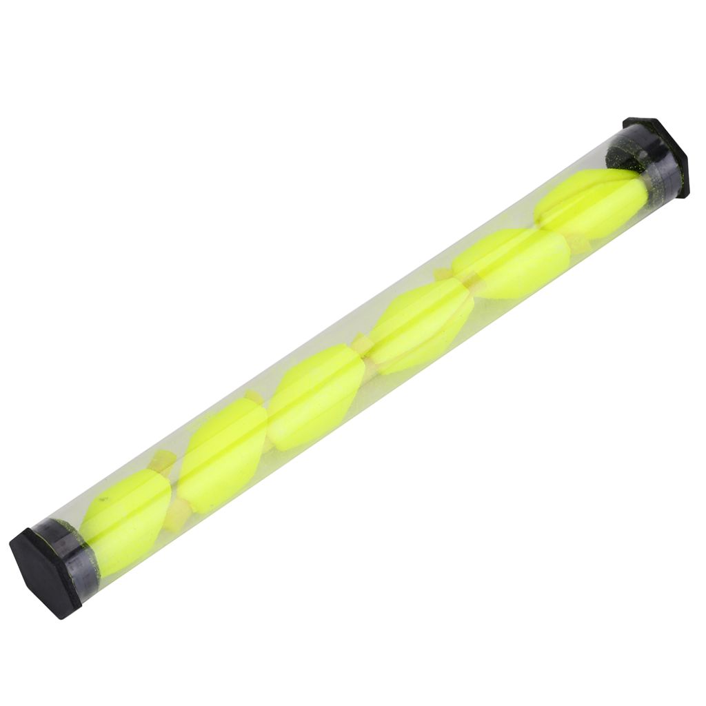 Schwimmpose 6er Set, Fliegenfischen Boje Schaumstoff, fluoreszierender Bissanzeiger, Fluo-Flosse mit Clip für Angelschnur