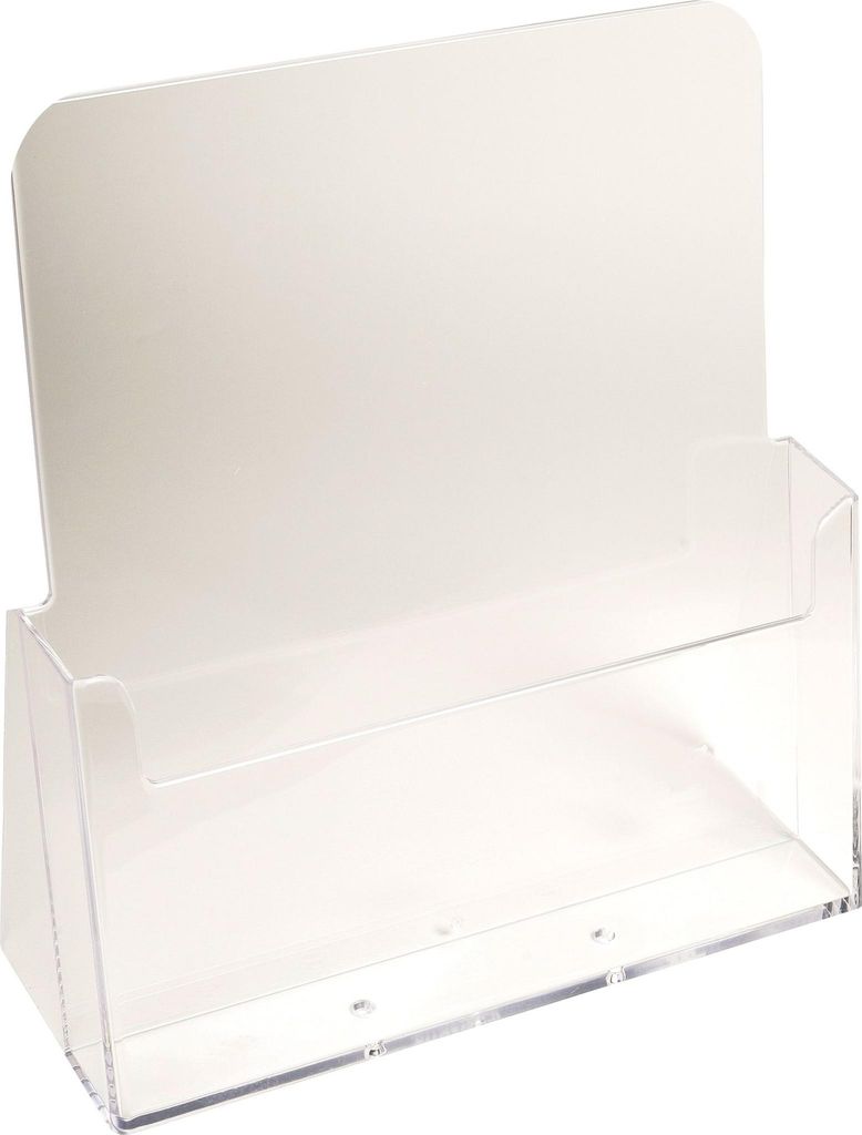 Exacompta Tischprospekthalter A4 Exacryl Kristall 1 Fach 28 mm tief Transparent