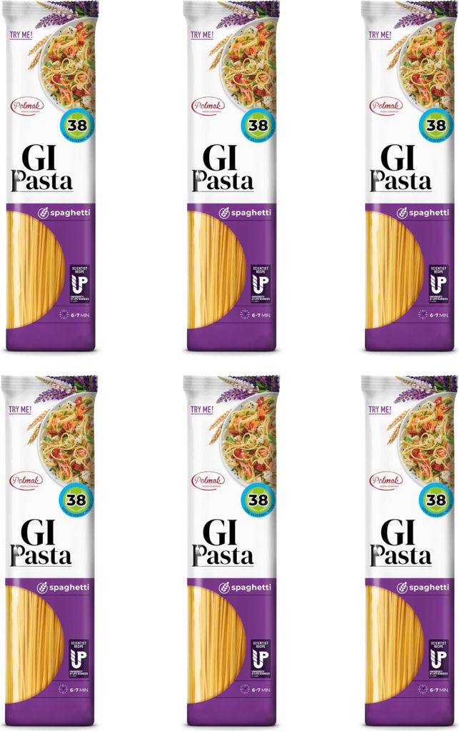 GI Pasta Spaghetti mit niedrigem glykämischen Index für Diabetiker | Hoher Protein- und Ballaststoffgehalt | Wenig Kohlenhydrate und niedriger gl...