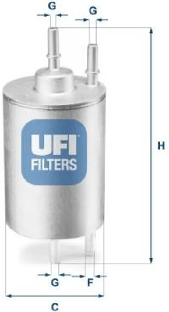 Filtre à carburant UFI 31.958.00 pour Audi A4 8E 8H et Seat Exeo OE