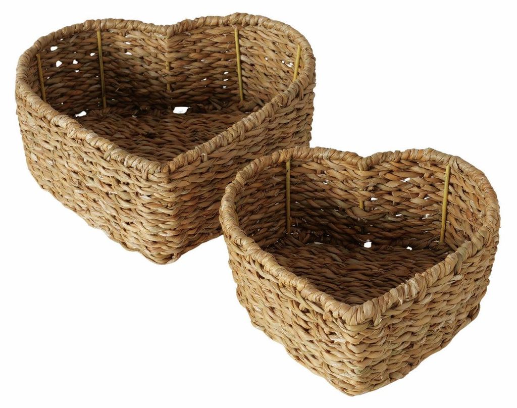 Dekorative Herz-Körbe LOVE, 2er-Set Produktbild 