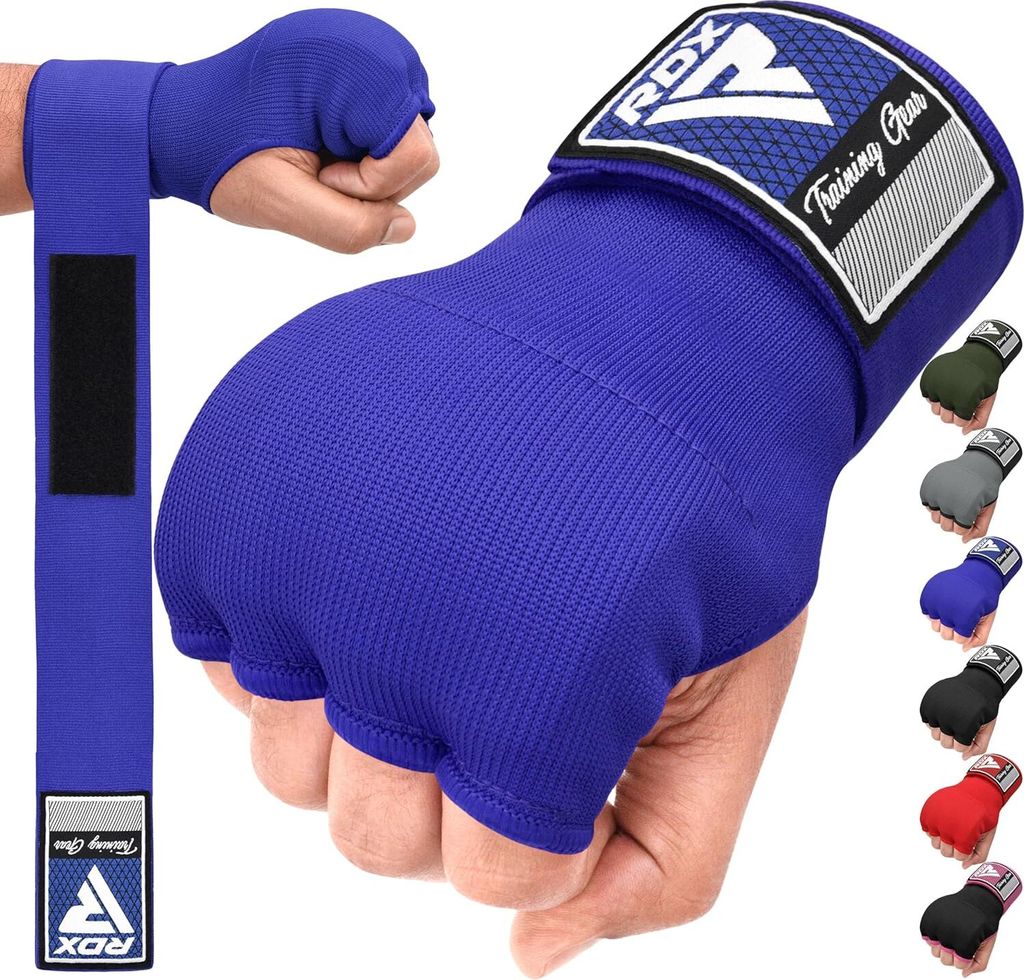 RDX Gel-Boxbandagen für Herren und Damen, 100 cm lange Handgelenkbänder, elastisch gepolsterter Faustschutz, Muay Thai MMA Kickboxen Kampfsport B...