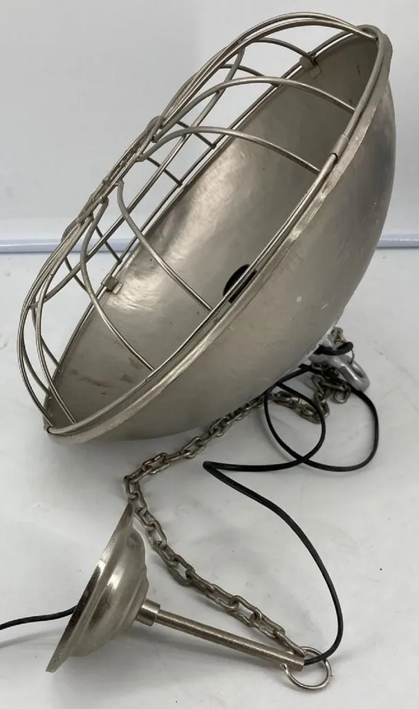 Lampe à suspendre Casa Padrino Industrial Design Argent Ø 40 x H. 30 cm