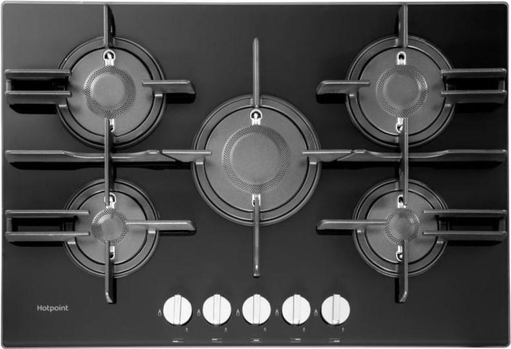 Hotpoint FTGHG 751 D/HA(BK) Piano Cottura Nero Da incasso Immagine del prodotto 