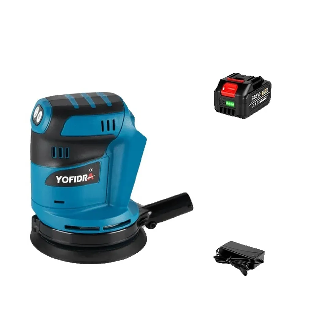Smerigliatrice Orbitale a Batteria per Legno | Kit Completo Spina UE